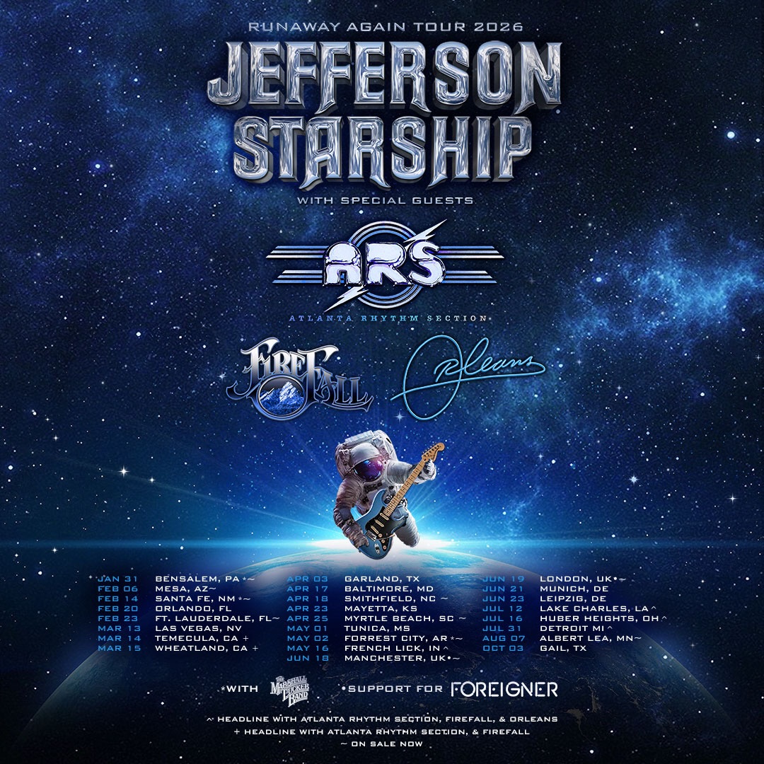 Firefall Runaway Again Tour Poster 2026